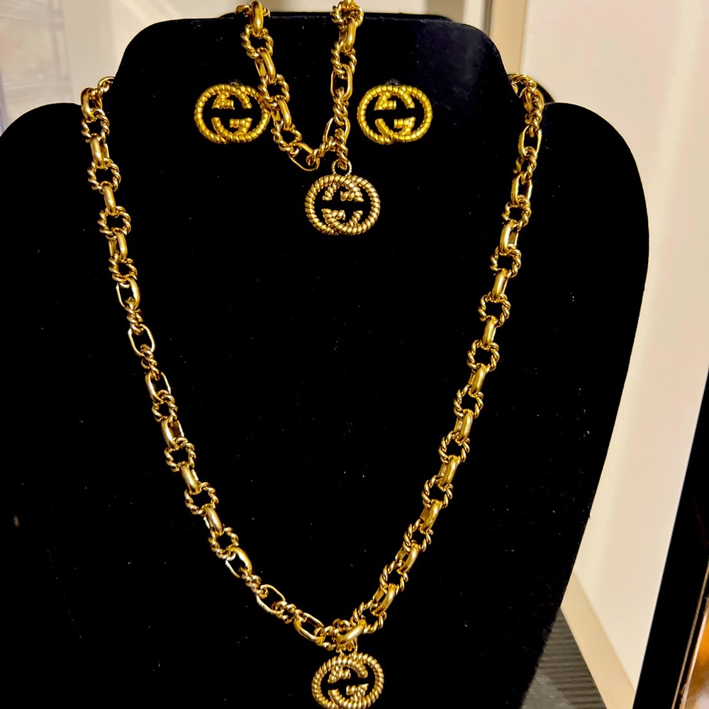 3 pcs set necklace earring and bracelet